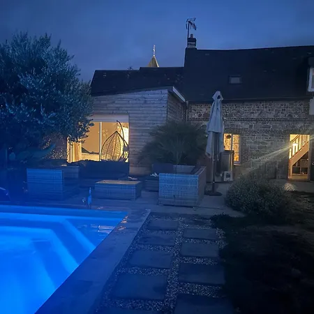 Feriehus Entre La Et Le Avec Piscine Et Jacuzzi Vittefleur